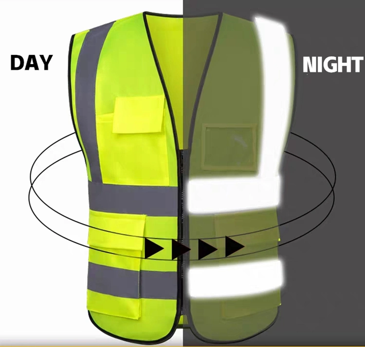 Wholesale Customized Logo Reflective LED Safety Vest Clothing